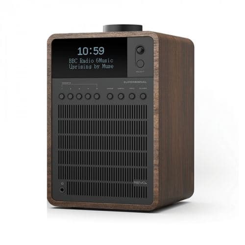 REVO - SuperSignal - Radio réveil FM, DAB+ et connexion Bluetooth - NOYER / NOIR
