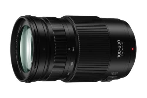 Objectif hybride Panasonic Lumix G Vario 100-300mm f/4.0-5.6 ASPH Power O.I.S noir