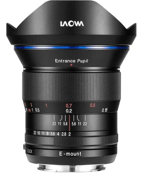 Objectif Hybride Laowa 15mm f/2 Noir pour Sony FE