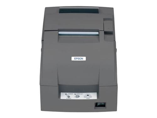 Epson TM U220B - Imprimante de reçus - deux couleurs (monochrome) - matricielle - Rouleau (7,6 cm) - 17,8 cpi - 9 pin - jusqu'à 6 lignes/sec - capacité : 1 inclinaison - série - outil de coupe - gris foncé