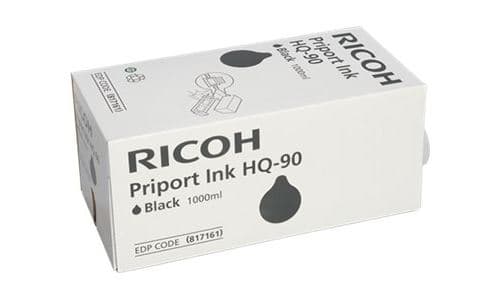 Ricoh Type HQ90 - Pack de 6 - 1000 ml - noir - original - cartouche d'encre - pour Priport HQ7000, HQ9000