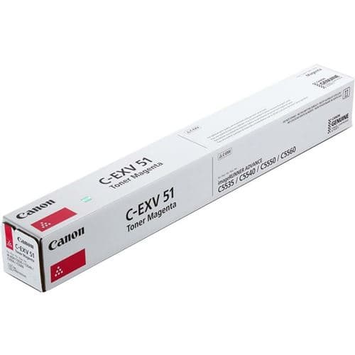 Canon C-EXV 51 - Magenta - original - cartouche de toner - pour imageRUNNER ADVANCE C5535, C5540, C5550, C5560, DX C5735, DX C5740, DX C5750, DX C5760