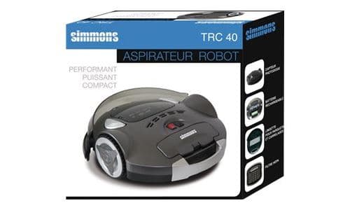 SIMMONS TRC40 - Aspirateur - robot - sans sac - gris