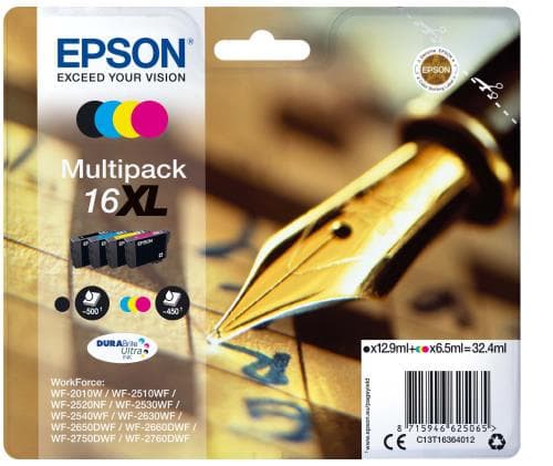 Pack de Cartouche d'encre Epson Plume 4 couleurs XL