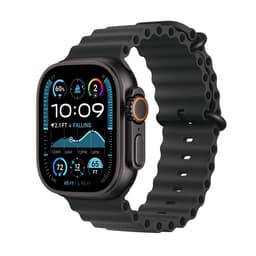 Apple Watch Ultra 2 GPS + Cellular 49 mm Boîtier en Titane Noir avec Bracelet Ocean Noir version 2024