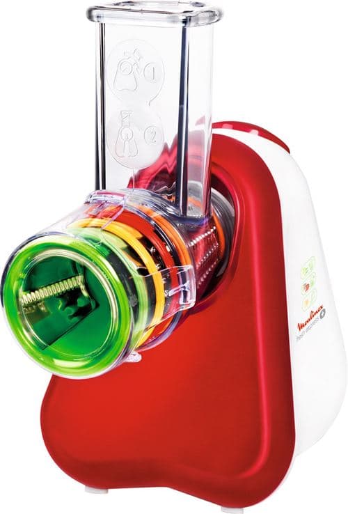Moulinex dj755g32 robot fresh express plus 5 cônes rouge rubis