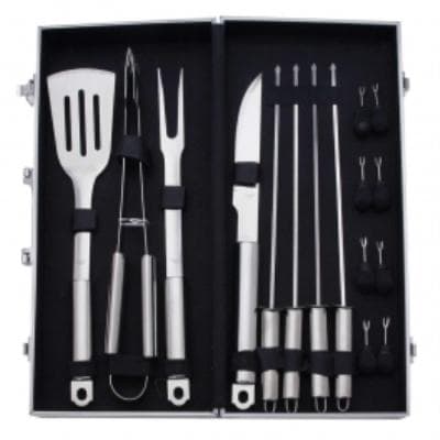 Valise Métal Barbecue 16 pièces