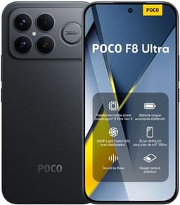 Smartphone Xiaomi POCO F8 Ultra 12/256Go Noir version européenne