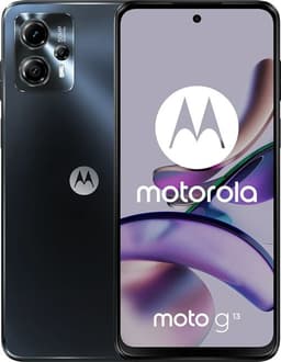 Motorola Moto G13 - 4G smartphone - double SIM - RAM 4 Go / Mémoire interne 128 Go - microSD slot - Écran LCD - 6.5" - 1600 x 720 pixels (90 Hz) - 3 x caméras arrière 50 MP, 2 MP, 2 MP - front camera 8 MP - charbon mat