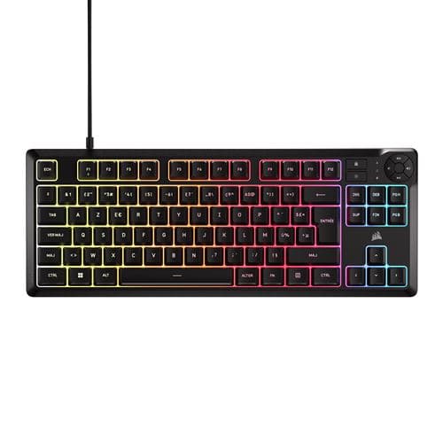 Clavier gaming filaire Corsair K55 Core TKL RGB Noir