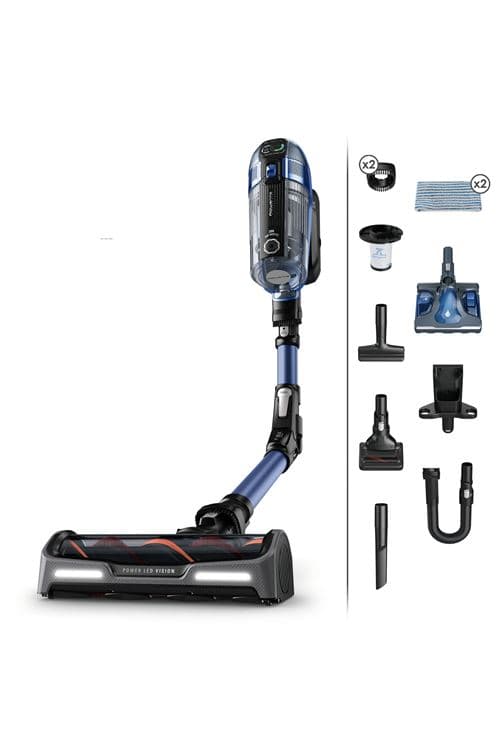 Aspirateur balai Rowenta X-FORCE FLEX 14.60 Modèle Aqua Noir et Bleu Reconditionné