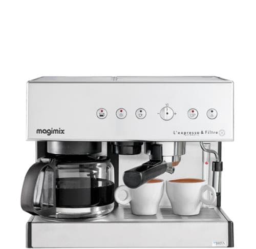 Combiné Expresso et Cafetière Filtre Magimix 11423 2010 W Argent