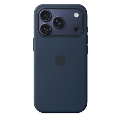 Coque Apple en silicone avec MagSafe minuit pour iPhone 17 Pro