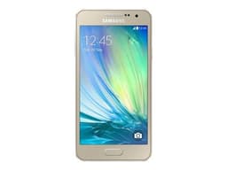 Samsung Galaxy A3 - 4G smartphone - RAM 1.5 Go / Mémoire interne 16 Go - microSD slot - écran OEL - 4.5" - 960 x 540 pixels - rear camera 8 MP - front camera 5 MP - champagne