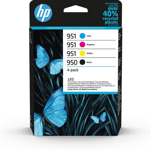 Pack de 4 Cartouches d'encre HP 950 Noir + HP 951 Cyan Magenta Jaune