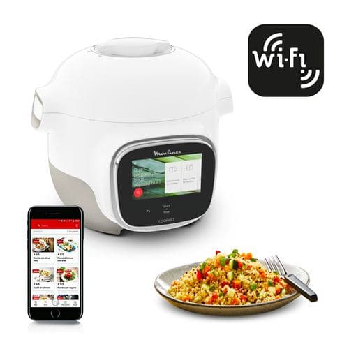 Multicuiseur intelligent Moulinex Cookeo Touch WiFi Mini CE922110 900 W Blanc