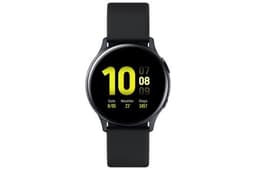 Samsung Galaxy Watch Active 2 - 40 mm - aqua noir aluminium - montre intelligente avec bande - fluoroélastomère - noir aqua - affichage 1.2" - 4 Go - Wi-Fi, NFC, Bluetooth - 26 g