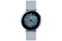 Samsung Galaxy Watch Active 2 - 40 mm - nuage argent aluminium - montre intelligente avec bande - fluoroélastomère - nuage d'argent - affichage 1.2" - 4 Go - Wi-Fi, NFC, Bluetooth - 26 g