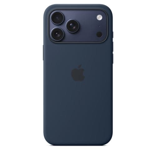 Coque Apple en silicone avec MagSafe minuit pour iPhone 17 Pro Max