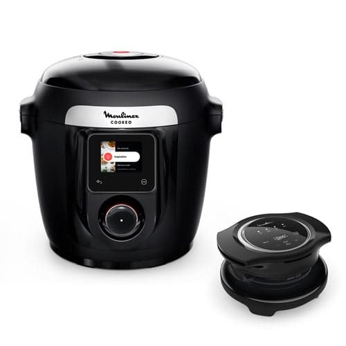 Multicuiseur intelligent connecté Moulinex Cookeo avec couvercle Extracrisp YY5449FB 1600 W Noir