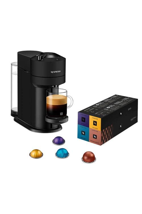 Cafetière Nespresso Krups YY5901FD Vertuo Next Noir mat avec 52 capsules