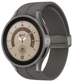 Samsung Galaxy Watch5 Pro - 45 mm - gris titane - montre intelligente avec bande sport - affichage 1.4" - 16 Go - LTE, NFC, Wi-Fi, Bluetooth - 4G - 46.5 g