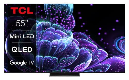 TV TCL 55C835 55" QLED 4K UHD Smart TV Aluminium brossé