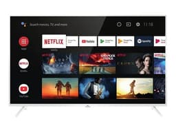 TCL 55EP640W - Classe de diagonale 55" (54.6" visualisable) TV LCD rétro-éclairée par LED - Smart TV - Android TV - 4K UHD (2160p) 3840 x 2160 - HDR - blanc