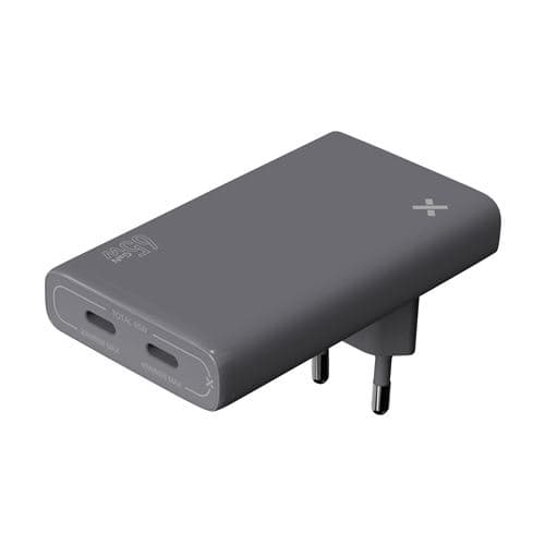 Chargeur de voyage secteur Wefix Pro 65 W Plat Gris
