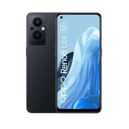 OPPO Reno8 Lite - 5G smartphone - double SIM - RAM 8 Go / Mémoire interne 128 Go - OLED display - 6.43" - 2400 x 1080 pixels (60 Hz) - 3 x caméras arrière 64 MP, 2 MP, 2 MP - front camera 16 MP - noir cosmique