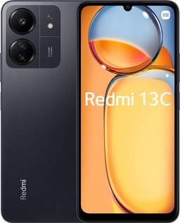 Xiaomi Redmi 13C - 4G smartphone - double SIM - RAM 4 Go / Mémoire interne 128 Go - microSD slot - Écran LCD - 6.74" - 1600 x 720 pixels (90 Hz) - 3 x caméras arrière 50 MP, 2 MP - front camera 8 MP - noir minuit