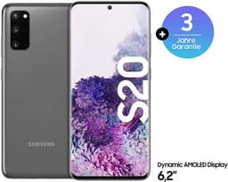 Samsung Galaxy S20 5G - 5G smartphone - double SIM - RAM 12 Go / Mémoire interne 128 Go - microSD slot - écran OEL - 6.2" - 3200 x 1440 pixels (120 Hz) - 3 x caméras arrière 64 MP, 12 MP, 12 MP - front camera 10 MP - gris cosmique