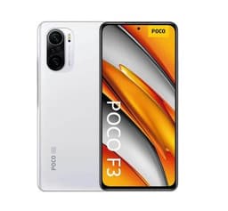 Xiaomi POCO F3 - 5G smartphone - double SIM - RAM 6 Go / Mémoire interne 128 Go - écran OEL - 6.67" - 2400 x 1080 pixels (120 Hz) - 3 x caméras arrière 48 MP, 8 MP, 5 MP - front camera 20 MP - blanc