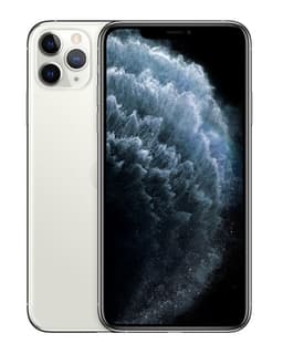 Apple iPhone 11 Pro Max - 4G smartphone - double SIM / Mémoire interne 64 Go - écran OEL - 6.5" - 2688 x 1242 pixels - 3 x caméras arrière 12 MP, 12 MP, 12 MP - front camera 12 MP - argent