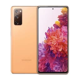 Samsung Galaxy S20 FE - 4G smartphone - double SIM - RAM 6 Go / Mémoire interne 128 Go - microSD slot - écran OEL - 6.5" - 2400 x 1080 pixels (120 Hz) - 3 x caméras arrière 12 MP, 12 MP, 8 MP - front camera 32 MP - nuage orange