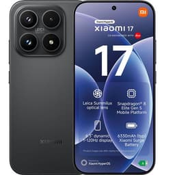 Xiaomi 17 - 5G smartphone - double SIM - RAM 12 Go / Mémoire interne 256 Go - OLED display - 6.3" - 2656 x 1220 pixels (120 Hz) - 3 x caméras arrière 50 MP, 50 MP, 50 MP - front camera 50 MP - noir