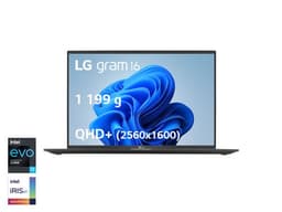 PC Portable LG gram 16Z90Q-G.AA78F 16" Intel Core i7 16 Go RAM 1 To SSD Noir
