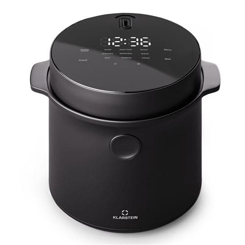 Cuiseur à riz multifonctions Klarstein Kenbu 1.2L 350W 9 programmes avec Minuteur et Contrôle tactile - Noir