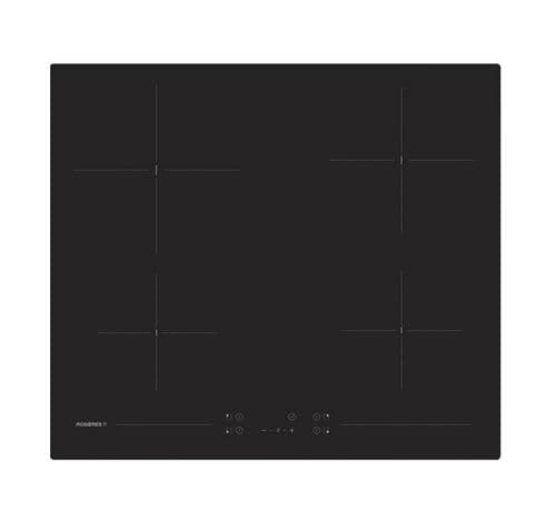 Rosières Origine RH64CT/2 - Vitrocéramique - 4 plaques de cuisson - Niche - largeur : 56 cm - profondeur : 49 cm - avec bord droit - noir