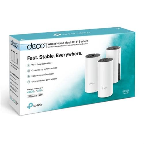 Système WiFi Mesh 1,2 Gigabit + 2 ports Ethernet Gigabit TP-LINK Déco M4 Blanc