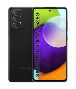 Samsung Galaxy A52 5G - 5G smartphone - double SIM - RAM 6 Go / Mémoire interne 128 Go - microSD slot - OLED display - 6.5" - 2400 x 1080 pixels - 4x caméras arrière 64 MP, 12 MP, 5 MP, 5 MP - front camera 32 MP - noir génial