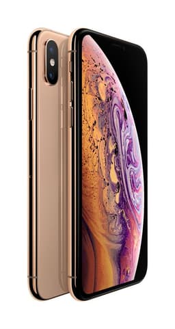 Apple iPhone XS - 4G smartphone - double SIM / Mémoire interne 512 Go - écran OEL - 5.8" - 2436 x 1125 pixels (120 Hz) - 2x caméras arrière 12 MP, 12 MP - 2x front cameras 7 MP - or