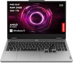 PC portable gaming Lenovo LOQ 15AHP10 15.6" FHD 144 GHz AMD Ryzen™ 7 24 Go RAM 1 To SSD Nvidia GeForce RTX™ 5060 Gris