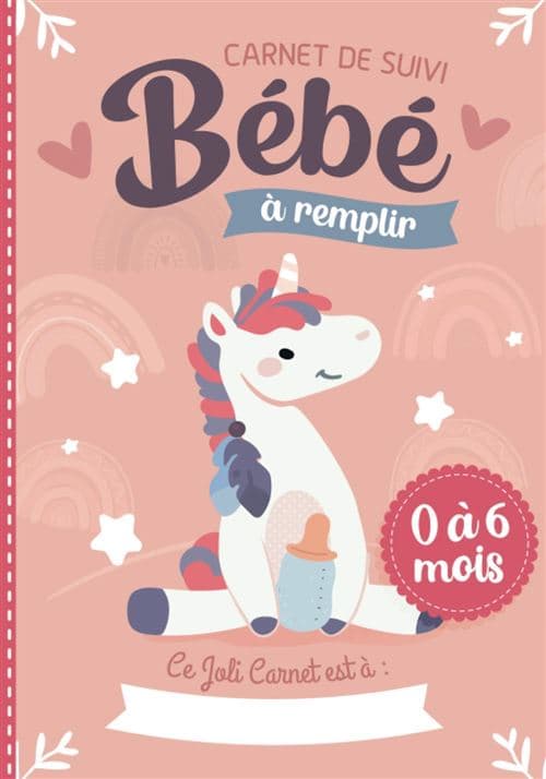 Carnet de Suivi Bébé Narratik - 0 à 6 mois 206 pages Format 18 x 25 cm