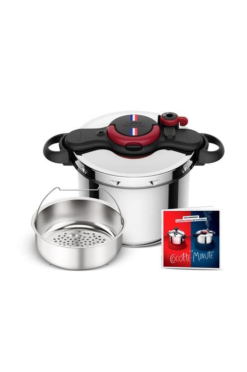 Autocuiseur Seb P4624926 Cocotte-minute® ClipsoMinut'® Cocotte à la Française 9 L Inox et Noir