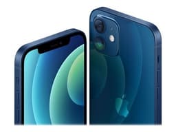 Apple iPhone 12 mini - 5G smartphone - double SIM / Mémoire interne 64 Go - écran OEL - 5.4" - 2340 x 1080 pixels - 2x caméras arrière 12 MP, 12 MP - front camera 12 MP - bleu