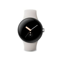 Montre connectée Google Pixel Watch Wifi Argent avec bracelet sport Galet