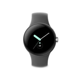 Montre connectée Google Pixel Watch Wifi Argent avec bracelet sport Charbon