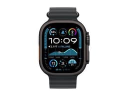 Apple Watch Ultra 2 - 49 mm - titane noir - montre intelligente avec Bracelet Océan - fluoroélastomère - noir - taille du poignet : 130-200 mm - 64 Go - LTE, Wi-Fi 4, UWB, Bluetooth - 4G - 61.8 g - démo