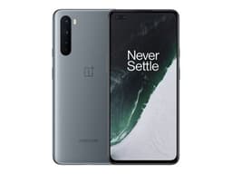 OnePlus Nord - 5G smartphone - double SIM - RAM 12 Go / Mémoire interne 256 Go - OLED display - 6.44" - 2400 x 1080 pixels (90 Hz) - 4x caméras arrière 48 MP, 8 MP, 5 MP, 2 MP - 2x front cameras 32 MP, 8 MP